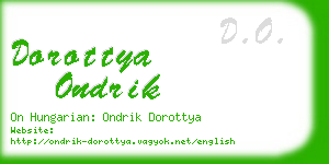 dorottya ondrik business card